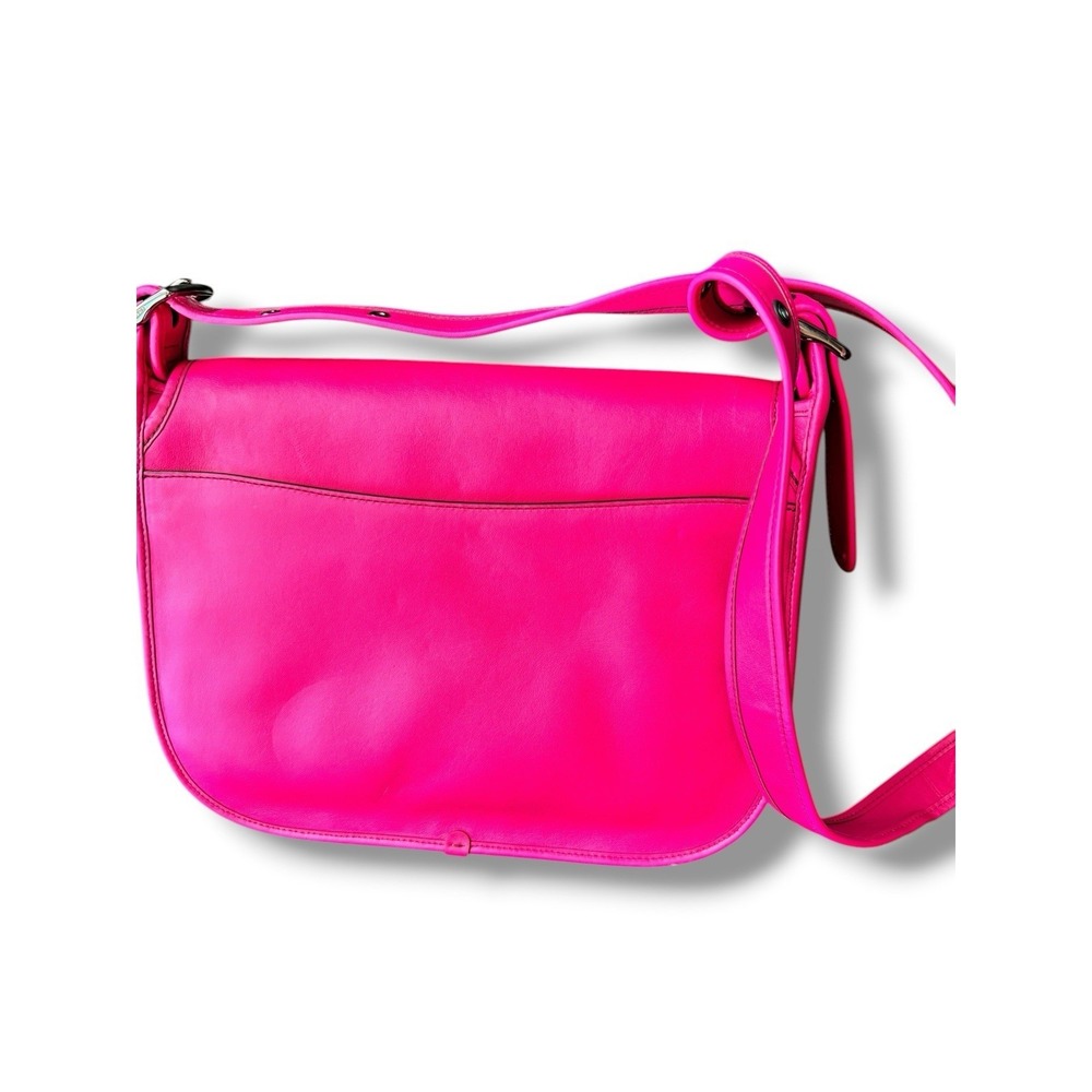Coach 75th Anniversary Pink Raspberry Crossbody Shoulder Bag Limited Edition - Picture 4 of 9